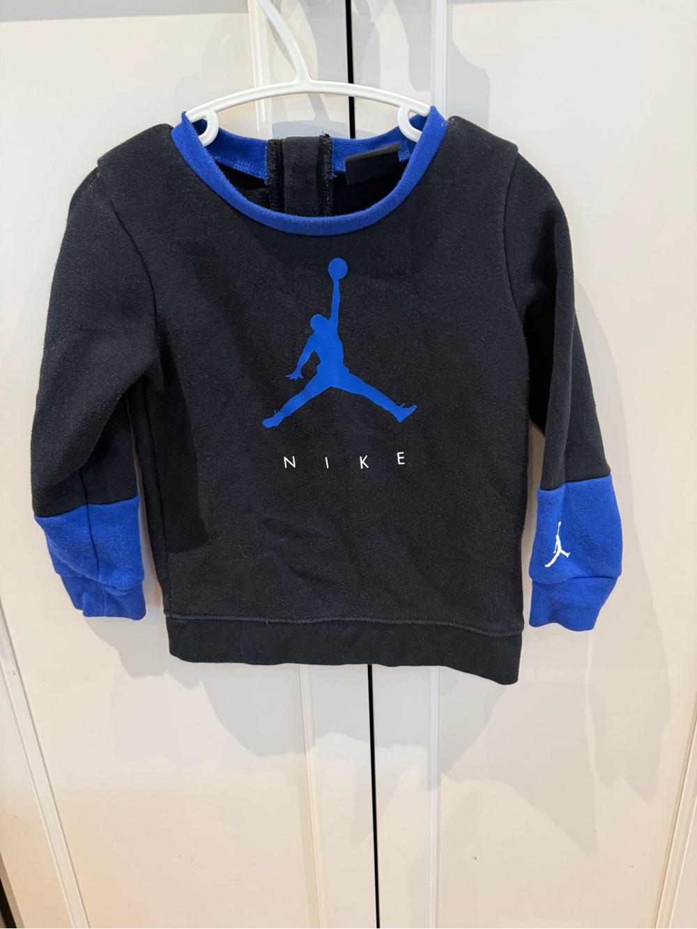 Nike air jordan 24m Kids Black & Royal Blue Jumpman Sweatshirt